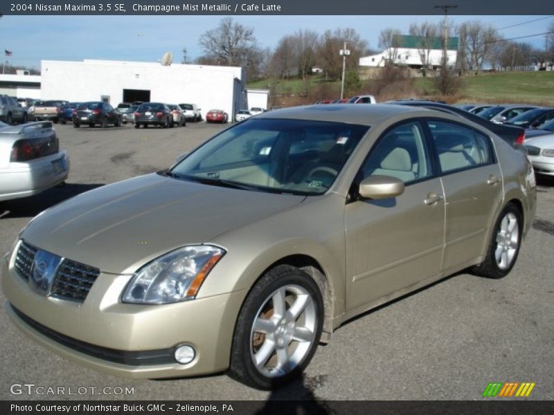 Champagne Mist Metallic / Cafe Latte 2004 Nissan Maxima 3.5 SE