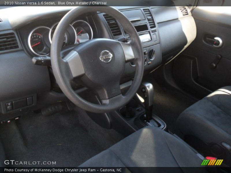 Blue Onyx Metallic / Charcoal 2010 Nissan Versa 1.6 Sedan