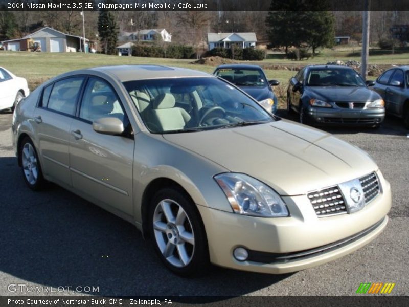 Champagne Mist Metallic / Cafe Latte 2004 Nissan Maxima 3.5 SE