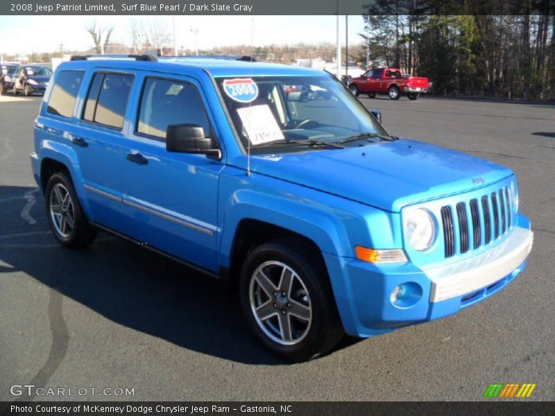 Surf Blue Pearl / Dark Slate Gray 2008 Jeep Patriot Limited