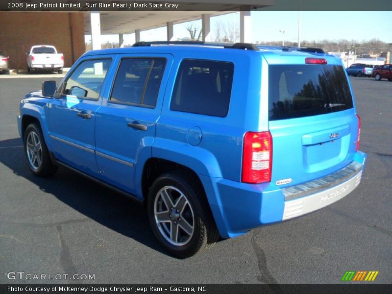Surf Blue Pearl / Dark Slate Gray 2008 Jeep Patriot Limited