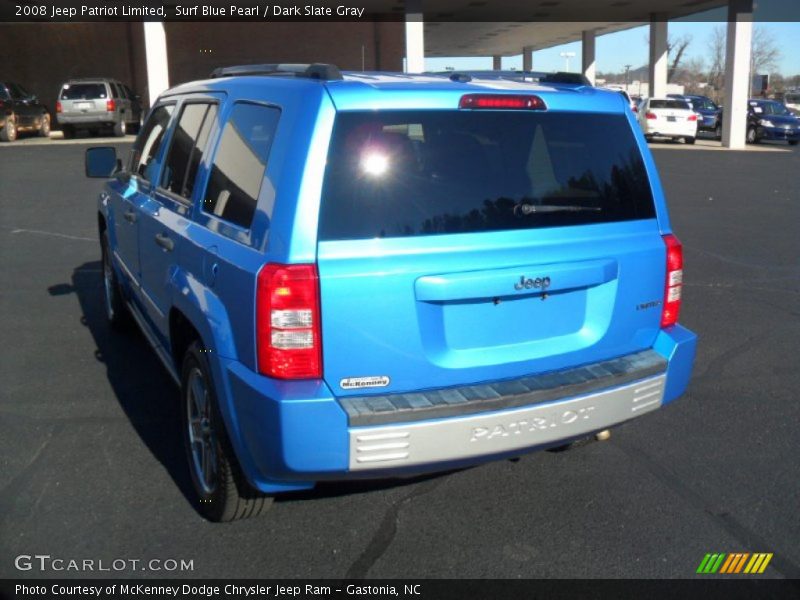 Surf Blue Pearl / Dark Slate Gray 2008 Jeep Patriot Limited