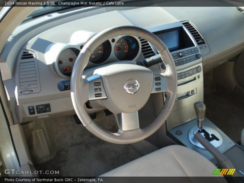 Champagne Mist Metallic / Cafe Latte 2004 Nissan Maxima 3.5 SE
