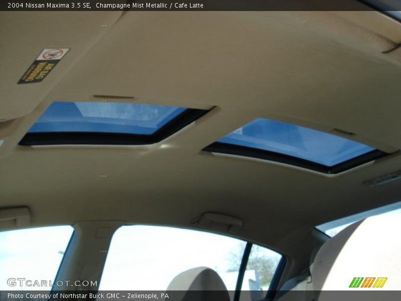 Champagne Mist Metallic / Cafe Latte 2004 Nissan Maxima 3.5 SE