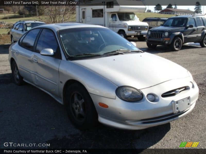 Silver Frost Pearl / Grey 1997 Ford Taurus SHO