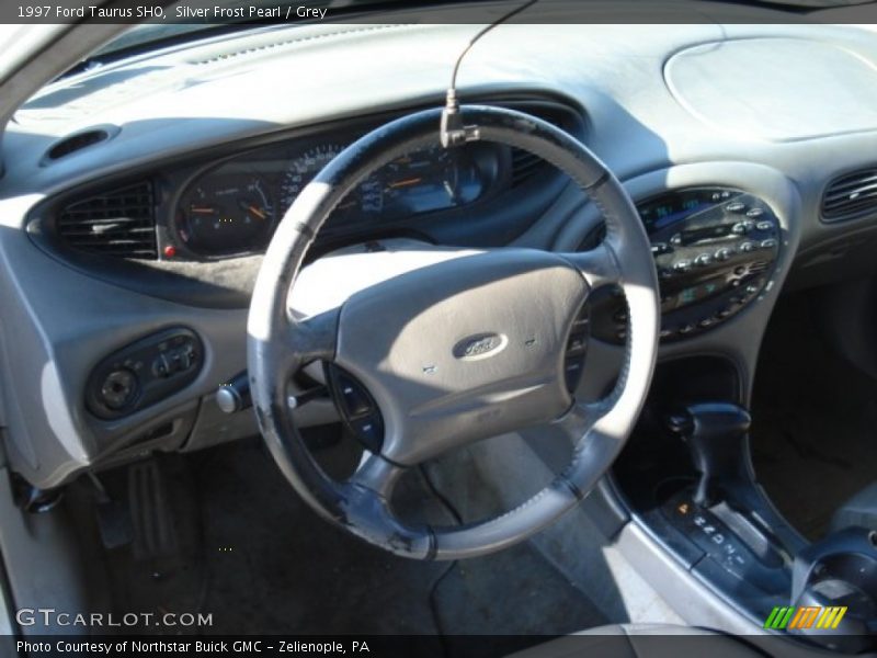 Silver Frost Pearl / Grey 1997 Ford Taurus SHO