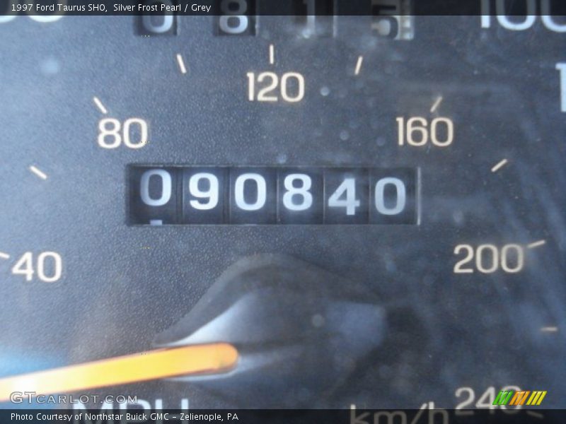 Silver Frost Pearl / Grey 1997 Ford Taurus SHO