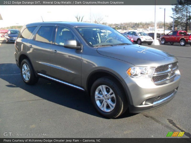 Mineral Gray Metallic / Dark Graystone/Medium Graystone 2012 Dodge Durango SXT