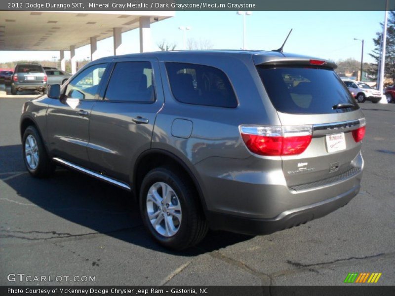 Mineral Gray Metallic / Dark Graystone/Medium Graystone 2012 Dodge Durango SXT
