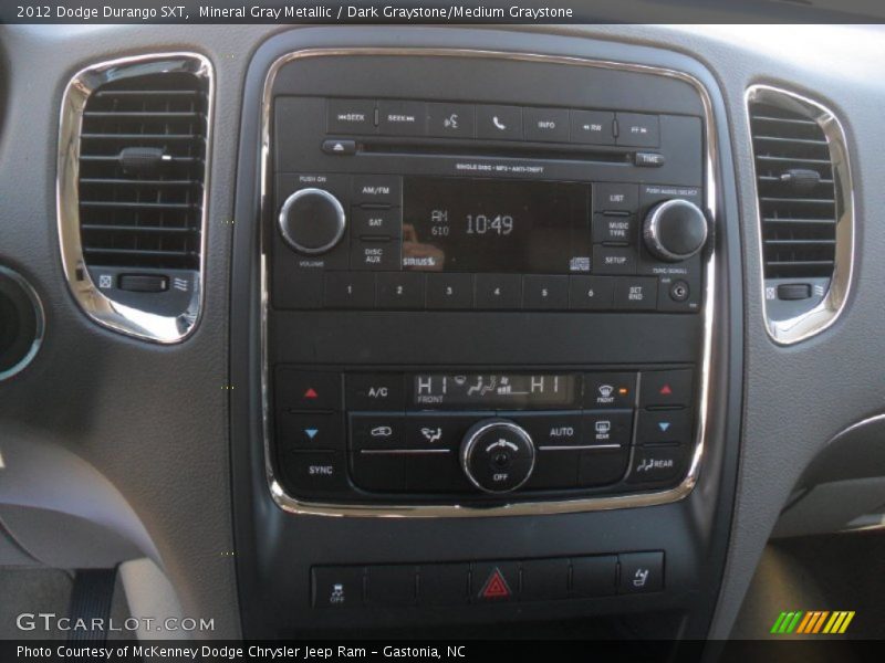 Controls of 2012 Durango SXT