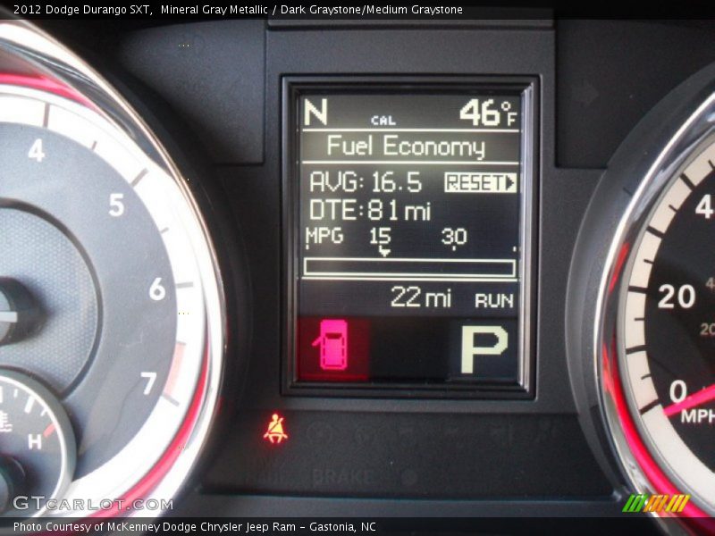 Mineral Gray Metallic / Dark Graystone/Medium Graystone 2012 Dodge Durango SXT