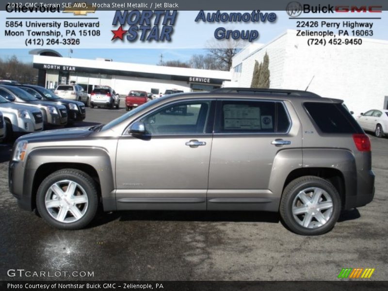 Mocha Steel Metallic / Jet Black 2012 GMC Terrain SLE AWD