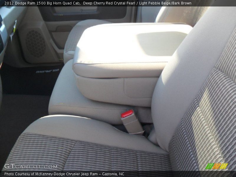 Deep Cherry Red Crystal Pearl / Light Pebble Beige/Bark Brown 2012 Dodge Ram 1500 Big Horn Quad Cab
