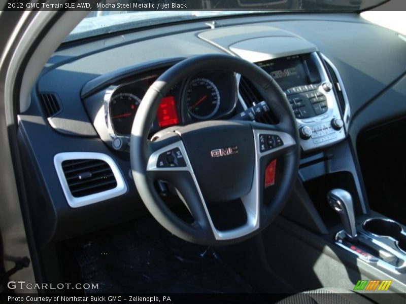 Mocha Steel Metallic / Jet Black 2012 GMC Terrain SLE AWD