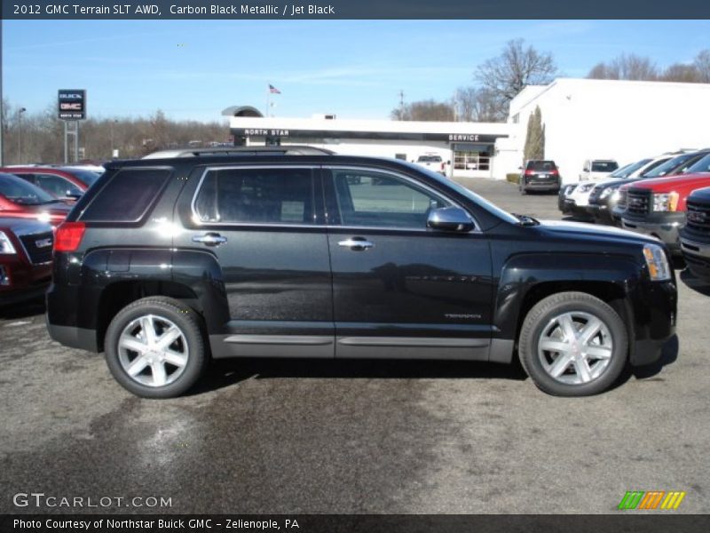 Carbon Black Metallic / Jet Black 2012 GMC Terrain SLT AWD