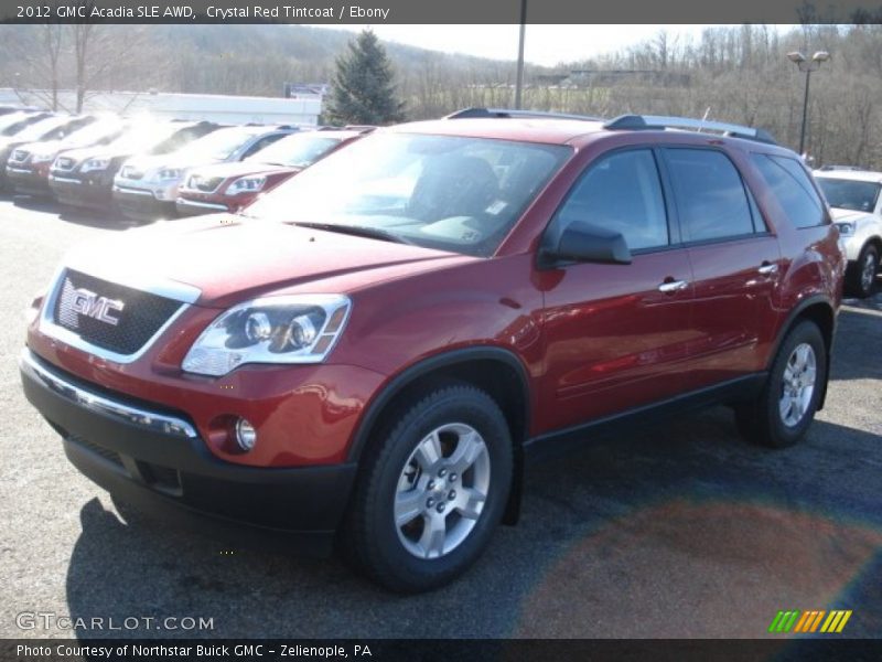 Crystal Red Tintcoat / Ebony 2012 GMC Acadia SLE AWD