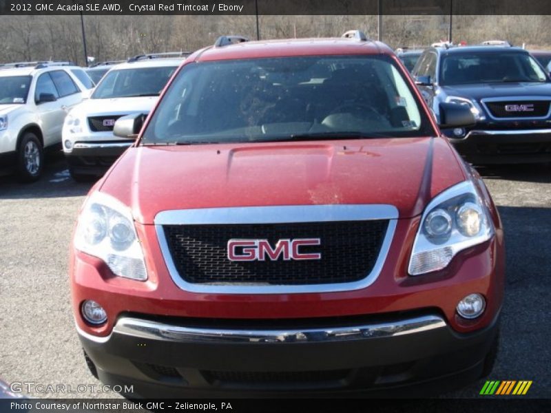 Crystal Red Tintcoat / Ebony 2012 GMC Acadia SLE AWD