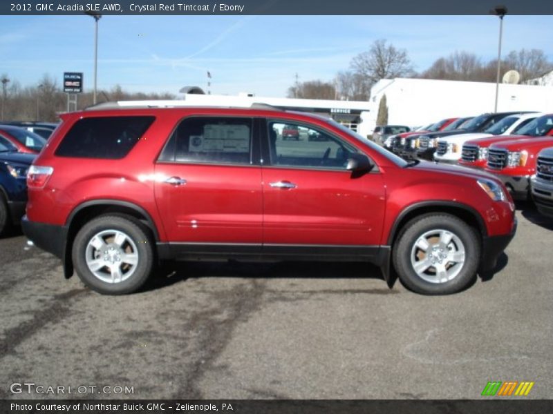 Crystal Red Tintcoat / Ebony 2012 GMC Acadia SLE AWD