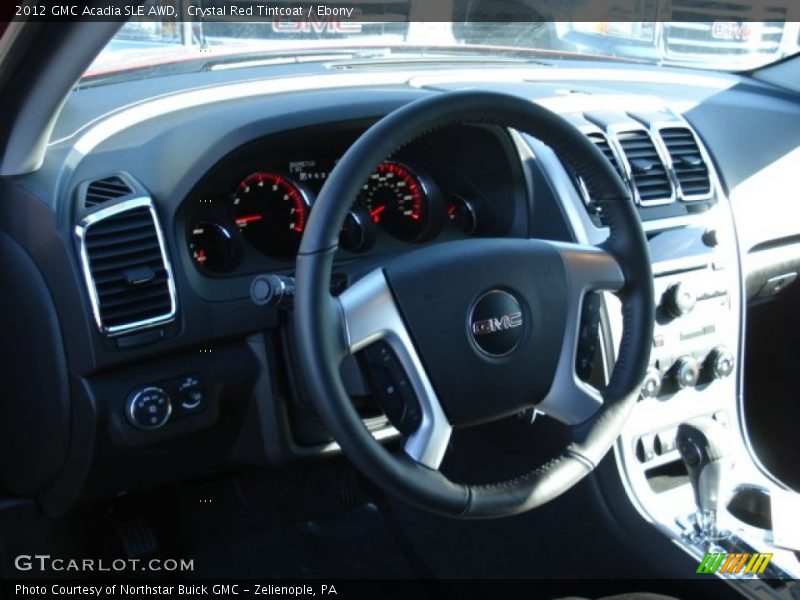 Crystal Red Tintcoat / Ebony 2012 GMC Acadia SLE AWD