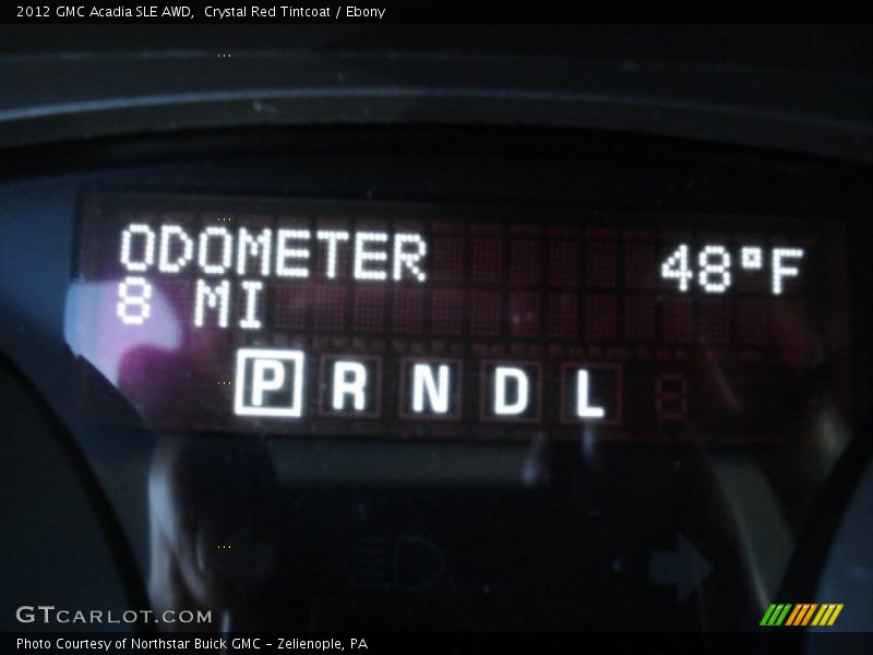 Crystal Red Tintcoat / Ebony 2012 GMC Acadia SLE AWD