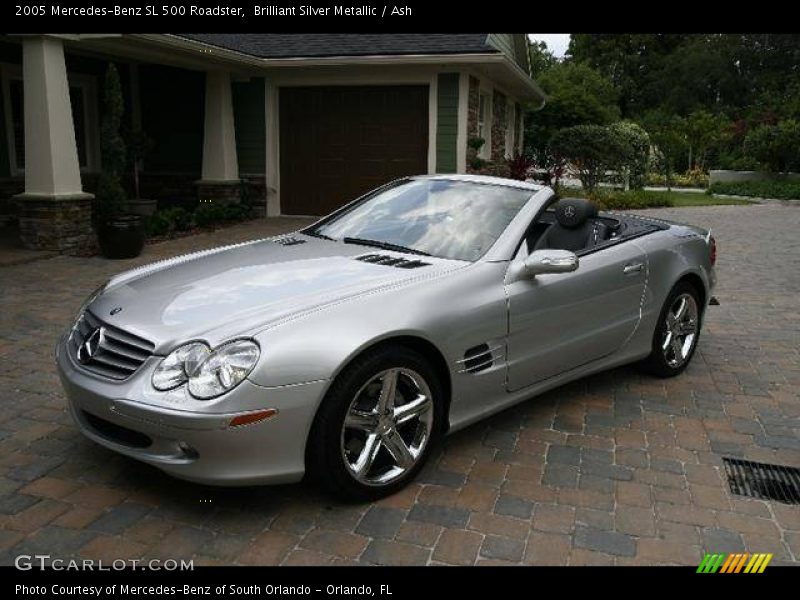Brilliant Silver Metallic / Ash 2005 Mercedes-Benz SL 500 Roadster
