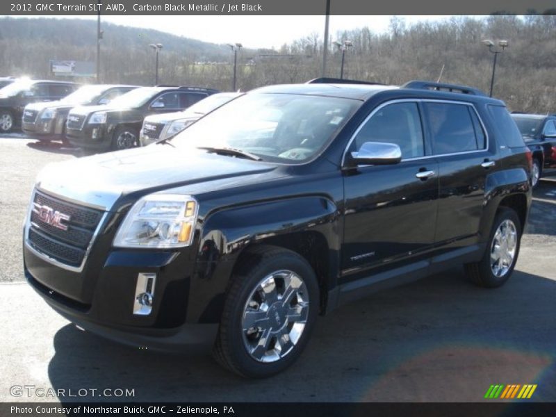 Carbon Black Metallic / Jet Black 2012 GMC Terrain SLT AWD