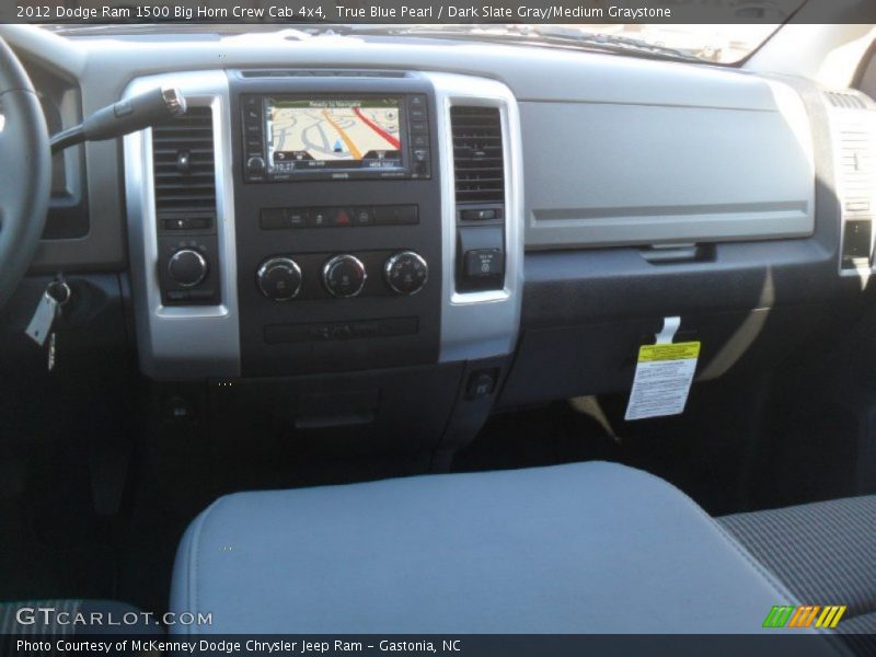 True Blue Pearl / Dark Slate Gray/Medium Graystone 2012 Dodge Ram 1500 Big Horn Crew Cab 4x4