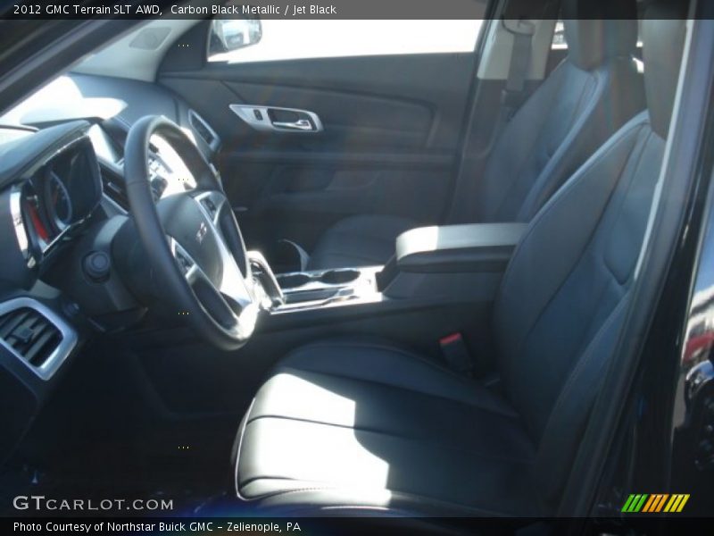 Carbon Black Metallic / Jet Black 2012 GMC Terrain SLT AWD