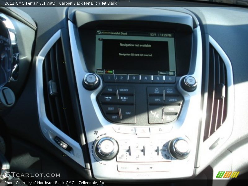 Carbon Black Metallic / Jet Black 2012 GMC Terrain SLT AWD