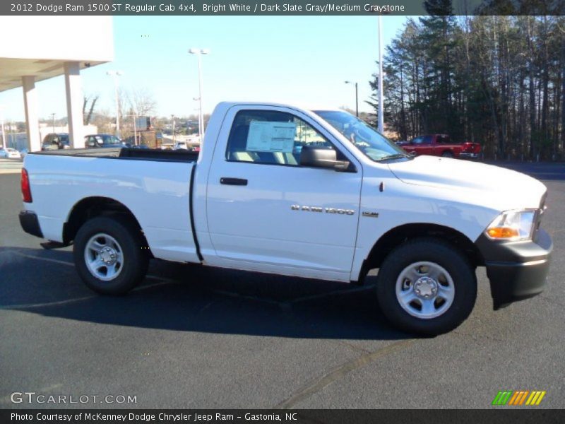 Bright White / Dark Slate Gray/Medium Graystone 2012 Dodge Ram 1500 ST Regular Cab 4x4