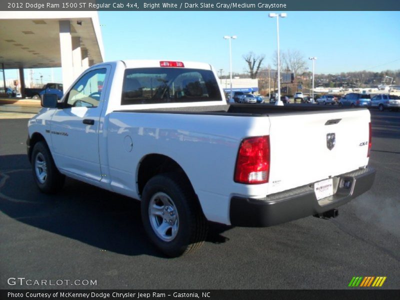 Bright White / Dark Slate Gray/Medium Graystone 2012 Dodge Ram 1500 ST Regular Cab 4x4