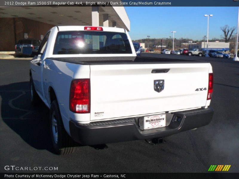 Bright White / Dark Slate Gray/Medium Graystone 2012 Dodge Ram 1500 ST Regular Cab 4x4