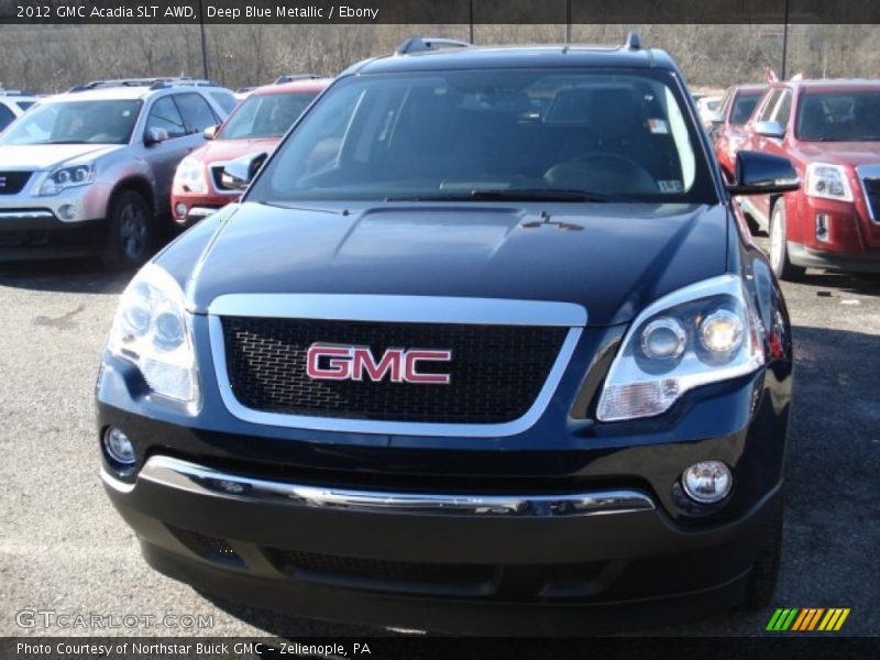 Deep Blue Metallic / Ebony 2012 GMC Acadia SLT AWD