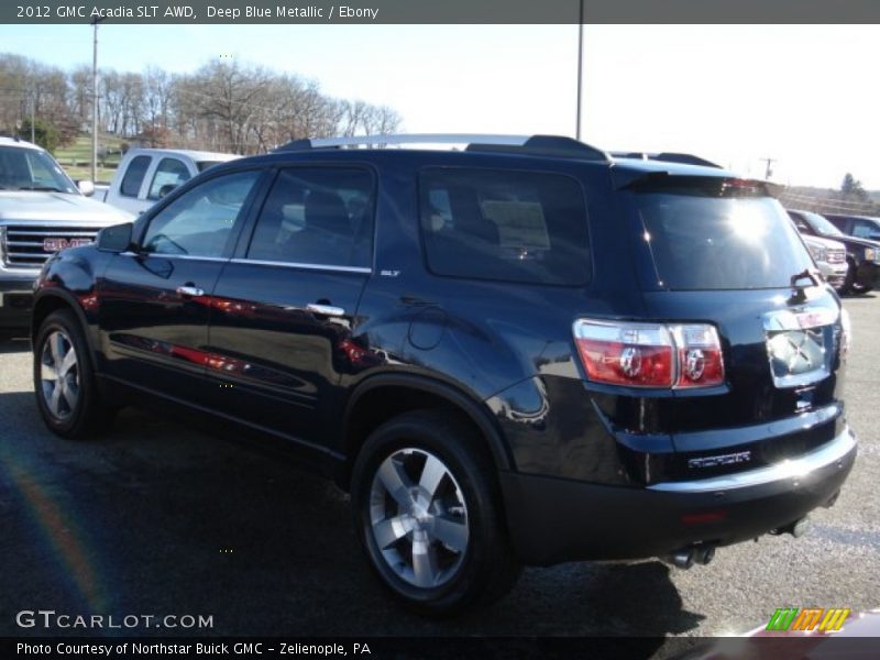 Deep Blue Metallic / Ebony 2012 GMC Acadia SLT AWD