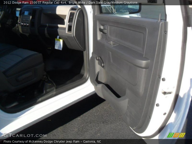 Bright White / Dark Slate Gray/Medium Graystone 2012 Dodge Ram 1500 ST Regular Cab 4x4