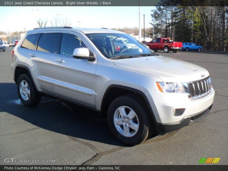 Bright Silver Metallic / Black 2012 Jeep Grand Cherokee Laredo