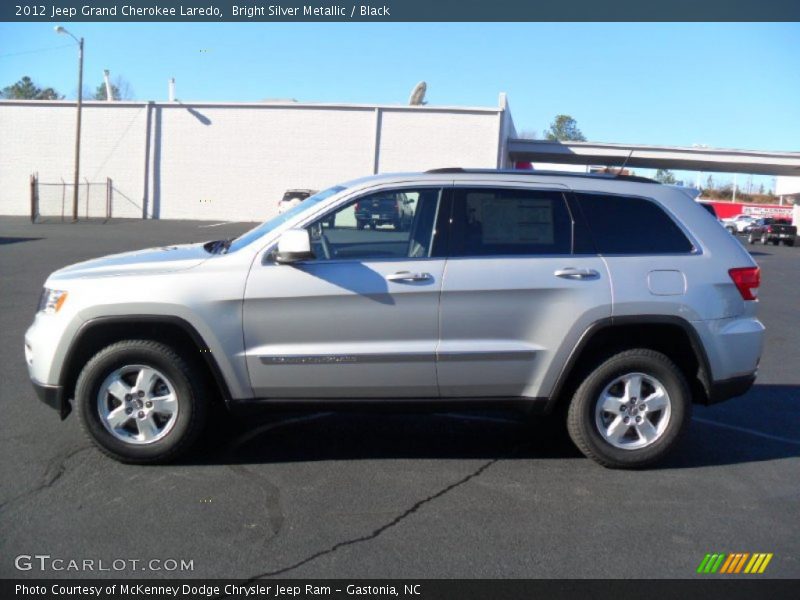 Bright Silver Metallic / Black 2012 Jeep Grand Cherokee Laredo