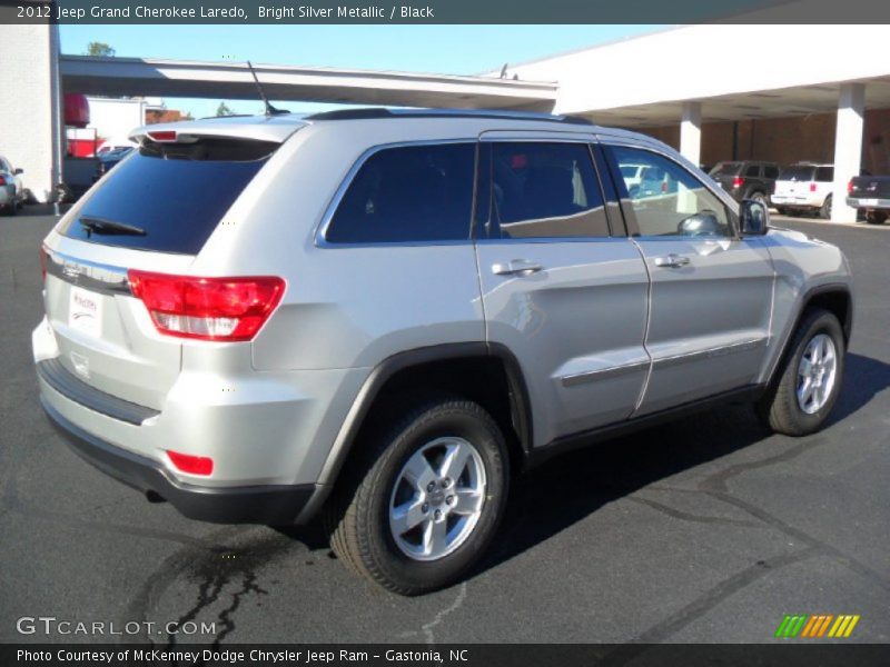 Bright Silver Metallic / Black 2012 Jeep Grand Cherokee Laredo