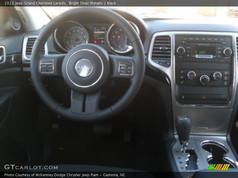Bright Silver Metallic / Black 2012 Jeep Grand Cherokee Laredo