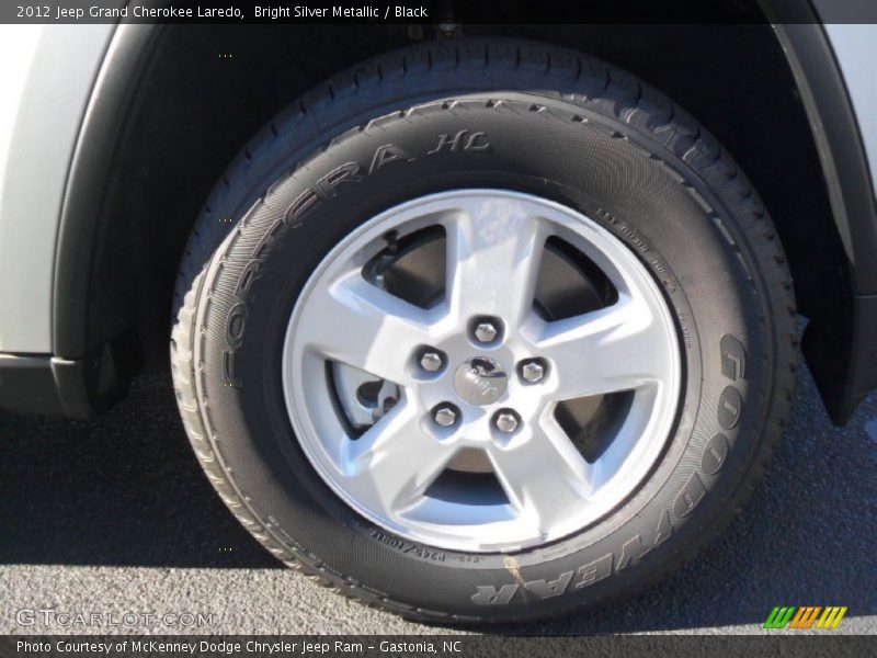 Bright Silver Metallic / Black 2012 Jeep Grand Cherokee Laredo