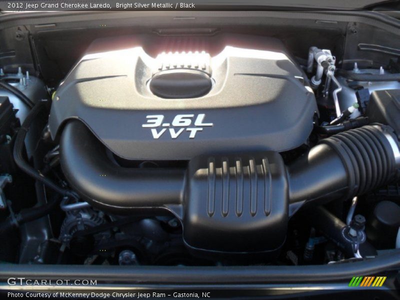 Bright Silver Metallic / Black 2012 Jeep Grand Cherokee Laredo