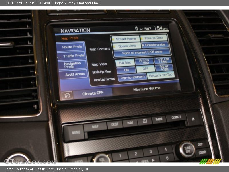 Ingot Silver / Charcoal Black 2011 Ford Taurus SHO AWD