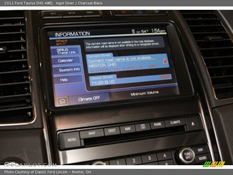 Ingot Silver / Charcoal Black 2011 Ford Taurus SHO AWD
