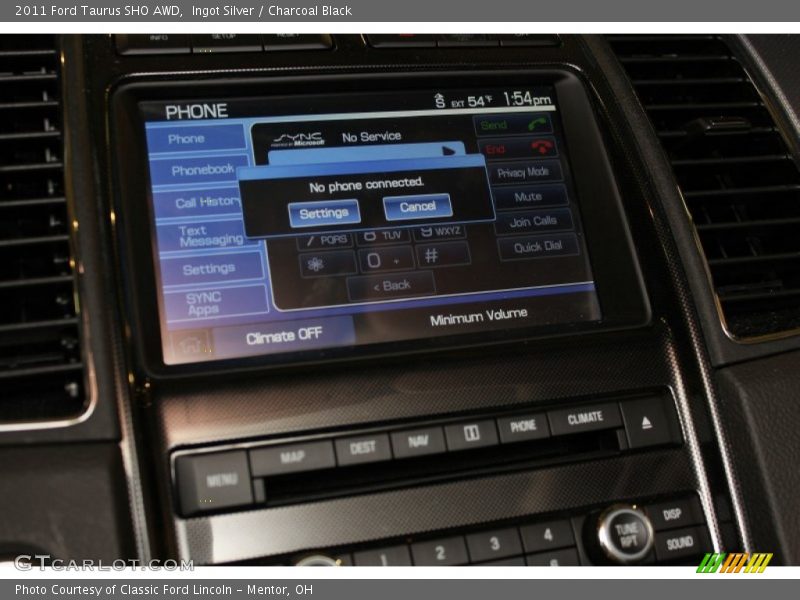 Ingot Silver / Charcoal Black 2011 Ford Taurus SHO AWD