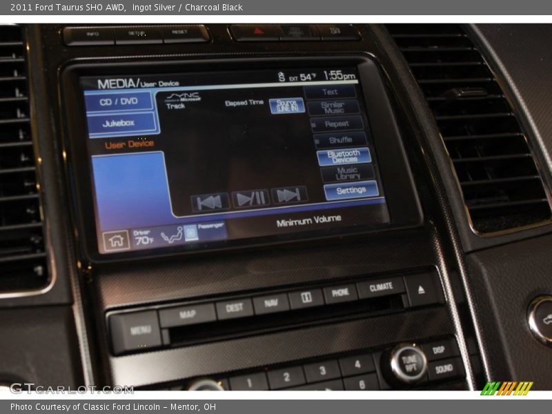 Ingot Silver / Charcoal Black 2011 Ford Taurus SHO AWD