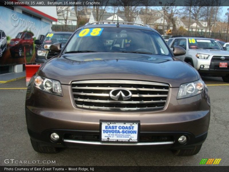 Beryllium 16 Metallic / Graphite 2008 Infiniti FX 35 AWD