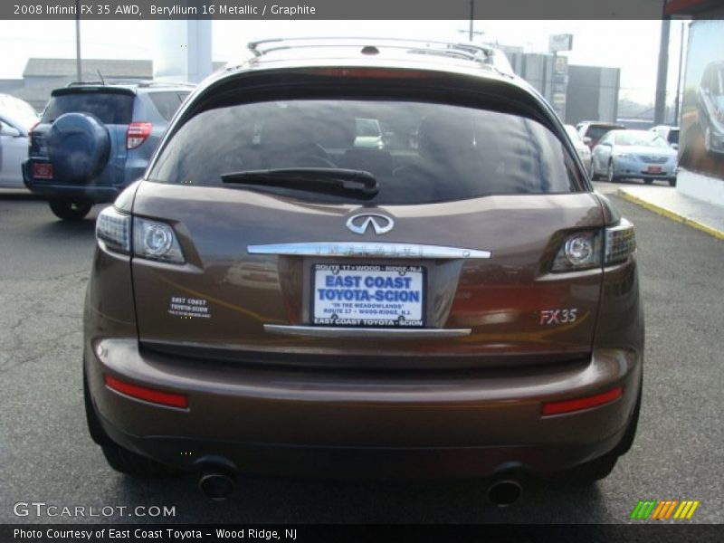 Beryllium 16 Metallic / Graphite 2008 Infiniti FX 35 AWD