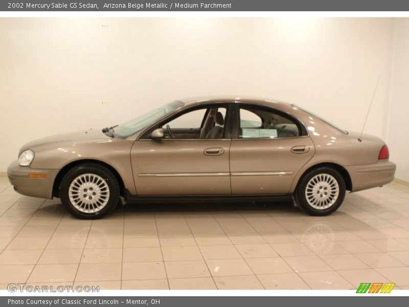 Arizona Beige Metallic / Medium Parchment 2002 Mercury Sable GS Sedan