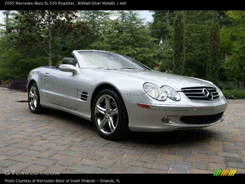 Brilliant Silver Metallic / Ash 2005 Mercedes-Benz SL 500 Roadster