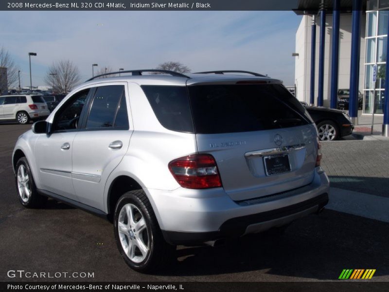 Iridium Silver Metallic / Black 2008 Mercedes-Benz ML 320 CDI 4Matic